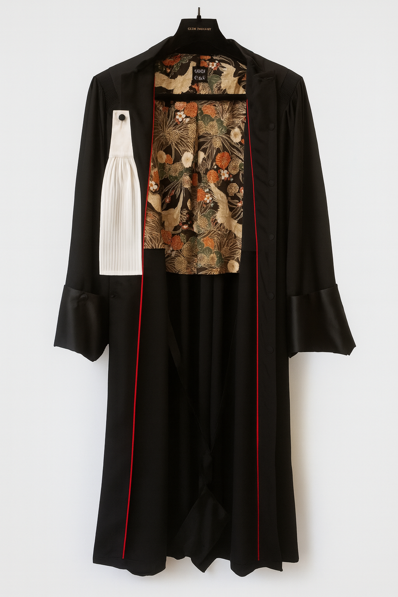 Robe personnalisée avec doublure en tissu japonais
