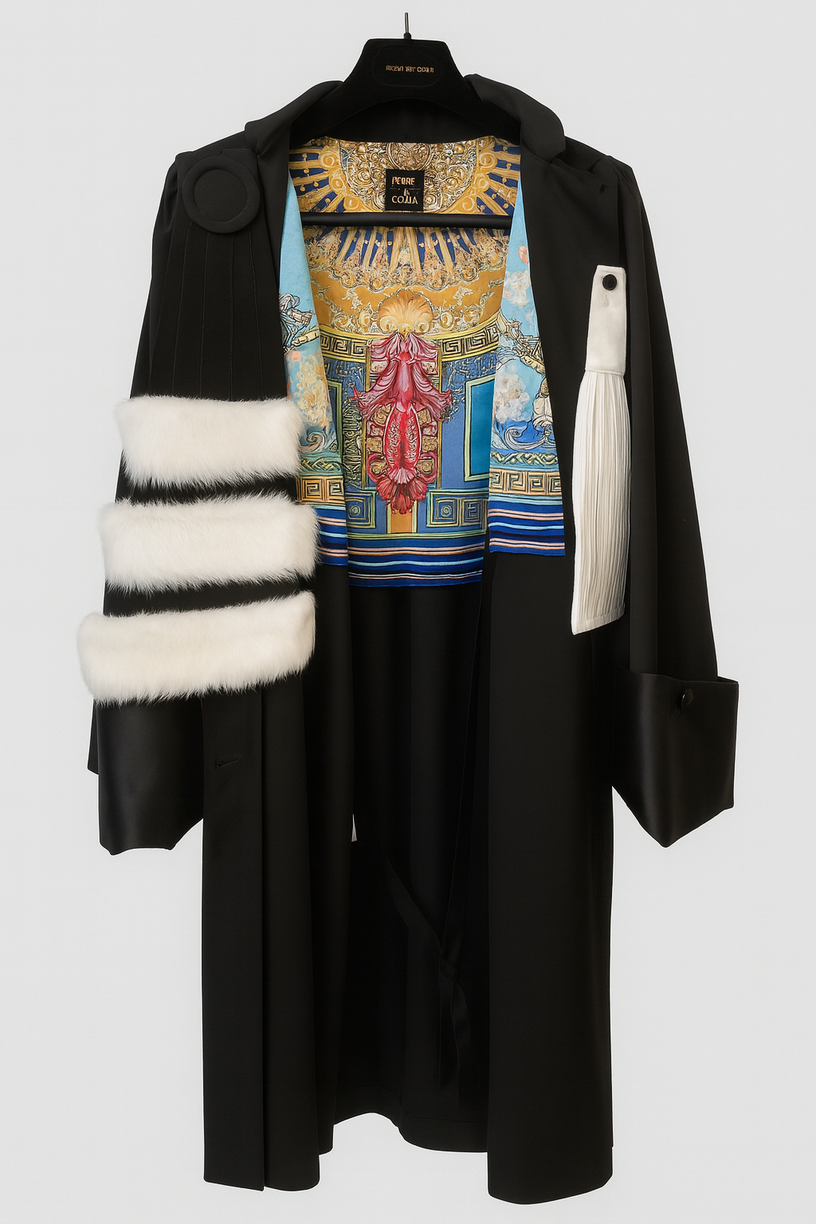 Robe personnalisée avec foulard à motifs