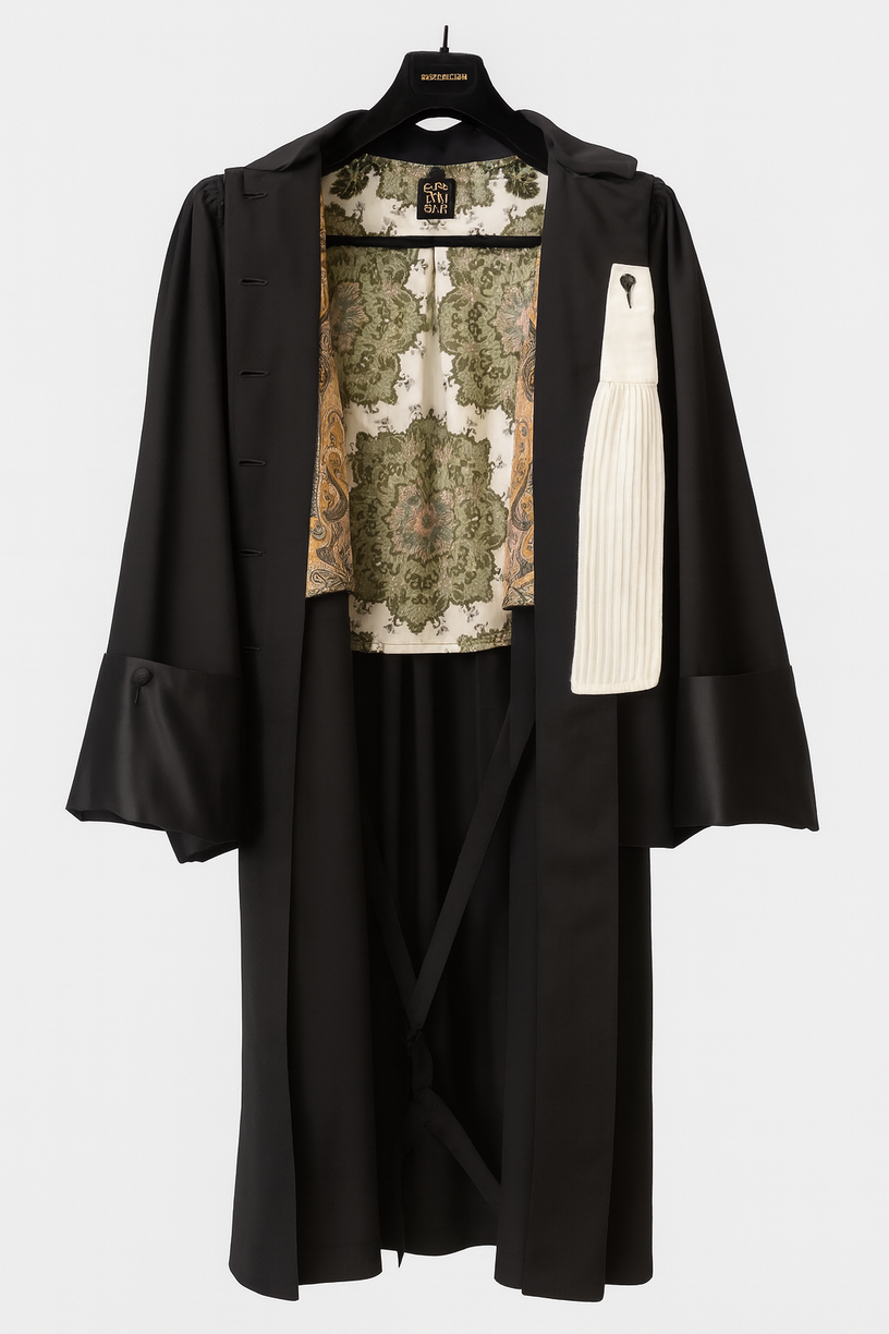 Robe à intérieur en soierie orientale